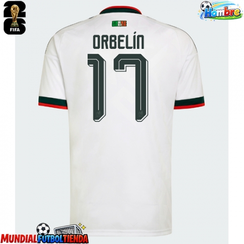 Camiseta México Orbelin Pineda #17 Segunda Equipación Replica Mundial 2026 mangas cortas